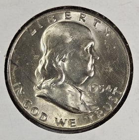1954 D BU Grade Franklin Half Dollar