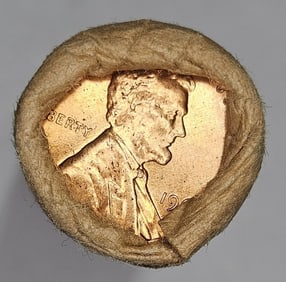 1960 D CA. Bank Rolled GEM RED BU Cent Roll