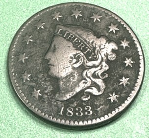 1833 Large Cent - $65 CPG
