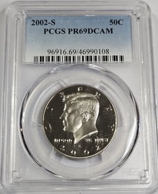 2002 S PRF 69 DCAM PCGS kennedy Half Dollar