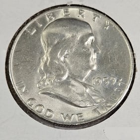 1959 D BU Grade Franklin Half Dollar