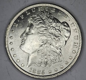 1885 P AU-BU Grade Morgan Silver Dollar