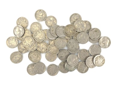 (50) Random Date/Grade Buffalo Nickels