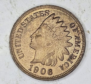 1906 AU ish - Indian Head Cent