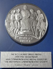 Robert Bruce .999 Silver Proof BCS LTD-41.3 grams