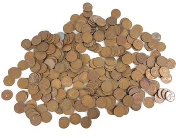 (250) Random Date Lincoln Wheat Cents