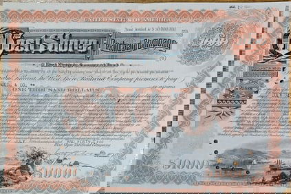 1945 West Shore Railroad Stock Certificate