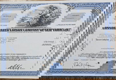 1965 Consolidated Edison Co. Stock Certificate
