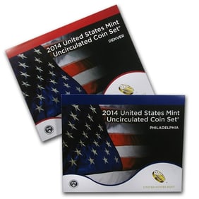 2014 US Mint Set- P & D Sets - 28 Total Coins
