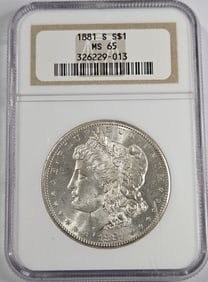 1881 s MS 65 NGC Morgan Silver Dollar