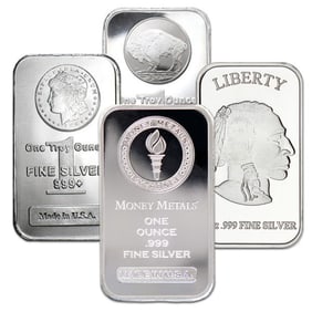 1 oz Random Design Silver Bar-(1)