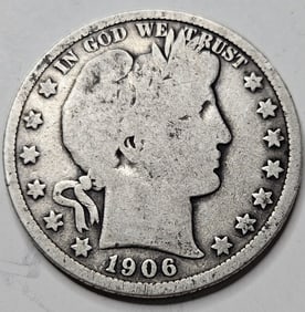 1906 Barber Half Dollar