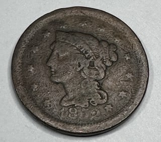 1852 Late Die State Large Cent -