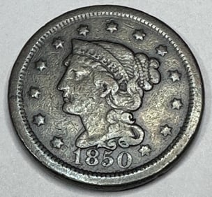 1850 Fine Grade Large Copper Cent
