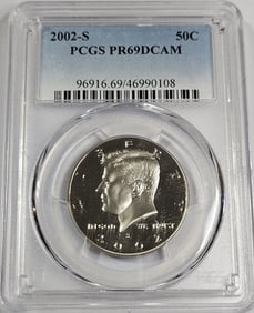 2002 S PRF 69 DCAM PCGS kennedy Half Dollar