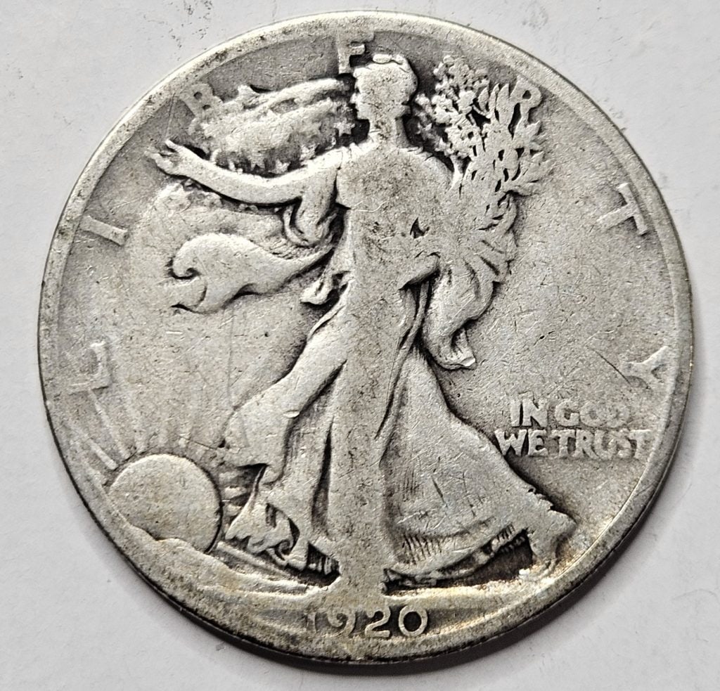 1920 Walking Liberty Half Dollar (1 of 2)