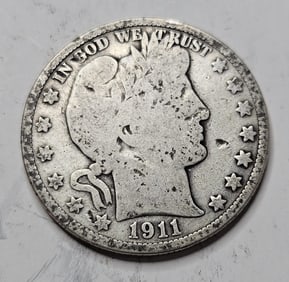 1911 Barber Half Dollar