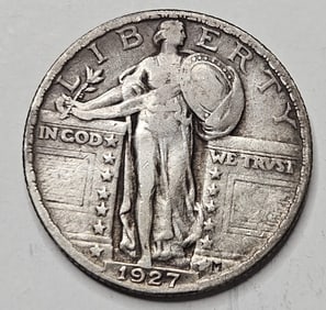 1927 VF Grade Standing Liberty Quarter