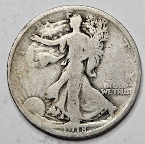 1918 Walking Liberty Half Dollar