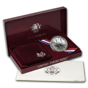 1984 US Olympics Silver Proof Dollar