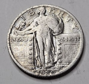 1929 s VG Grade Standing Liberty Quarter