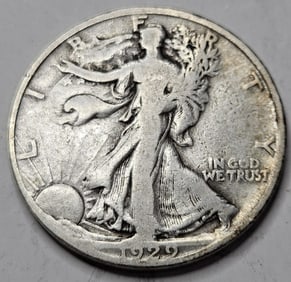 1929 D Better Date Walking Liberty Half -$33 CPG
