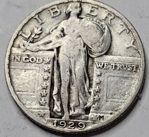 1929 VG Grade Standing Liberty Quarter