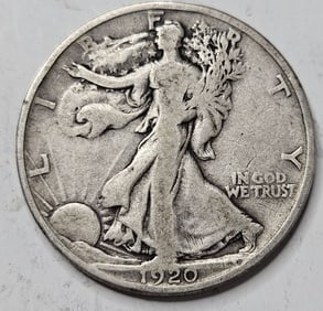 1920 VG Better Date Walking Liberty Half Dollar