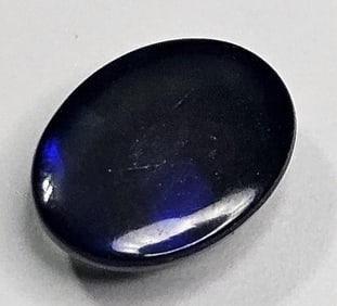 1.2 ct. Natural Black Welo Opal w/Blue Flash Gem