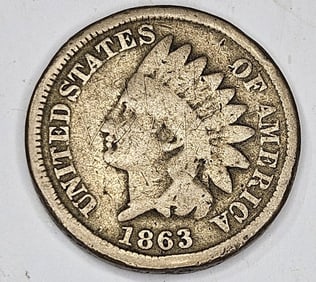 1863 Indian Head Cent