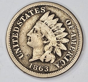 1863 Indian Head Cent
