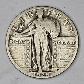 1928 D Standing Liberty Quarter -