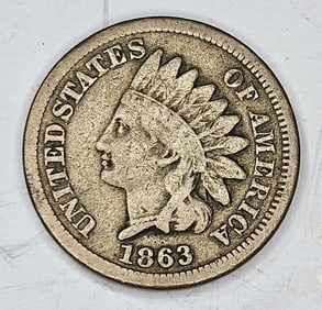 1863 Indian Head Cent