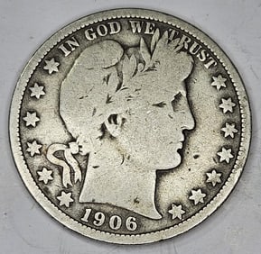 1906 Barber Half Dollar
