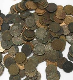 (100) Random Date/Grade Indian Head Cents