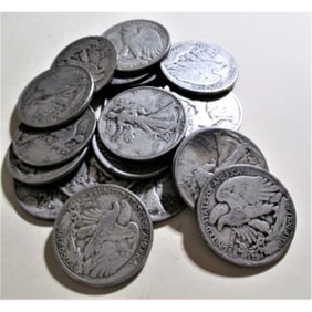 (20) Random Date Walking Liberty Half Dollars