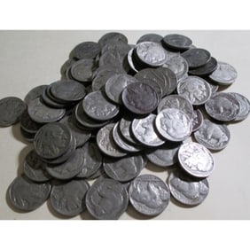 (100) Random Date Grade Buffalo Nickels