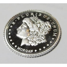 1 gram Morgan Design Proof Silver Round