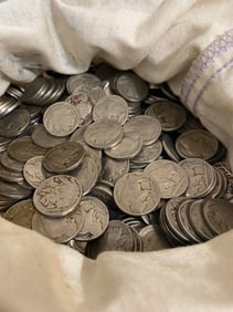 1175 Random Date/Grade Buffalo 5c in Canvas Bag