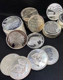 (20) Random Type 1 oz. Silver Round