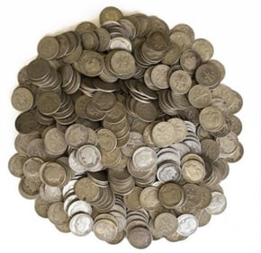250 pcs. $25 Face Value Roosevelt 90% Dimes