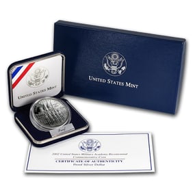 2002 West Point 100th Year Commemorative Silver $1