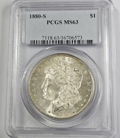 1880 s MS 63 PCGS Morgan Silver Dollar