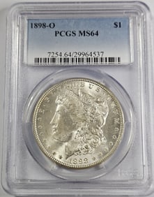 1898 O MS 64 PCGS Morgan Silver Dollar