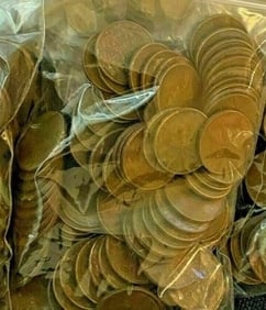 100 pcs. Lincoln Wheat Cents Unsearched