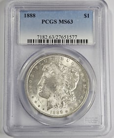 1888 P MS 63 PCGS Morgan Silver Dollar