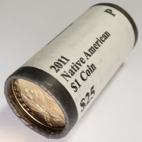 $25 Roll of Native American Dollars -