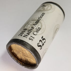 2016 - $25 Roll of Native American Dollars