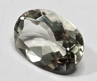 5 ct. Faceted Light Green Quartz Gemstone