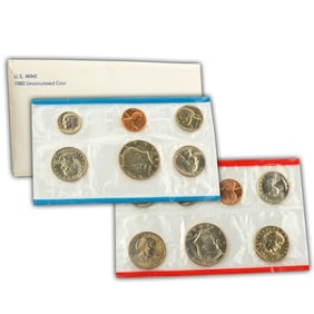 1980 US Mint Set - P & D Sets in OMP